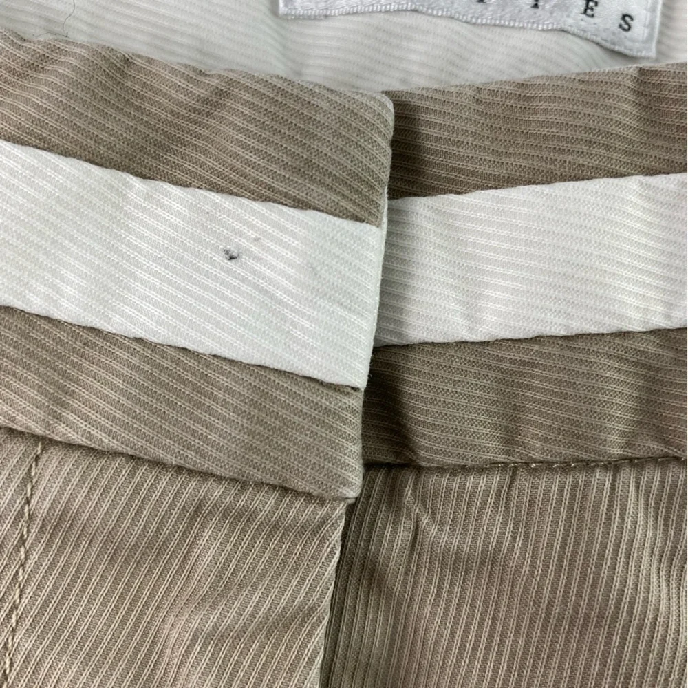 Talbots khaki tan fine ribbed ankle pants wms sz 10P
